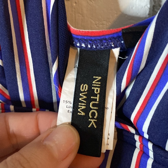 Nip Tuck striped one piece swimsuit - Picture 3 of 7